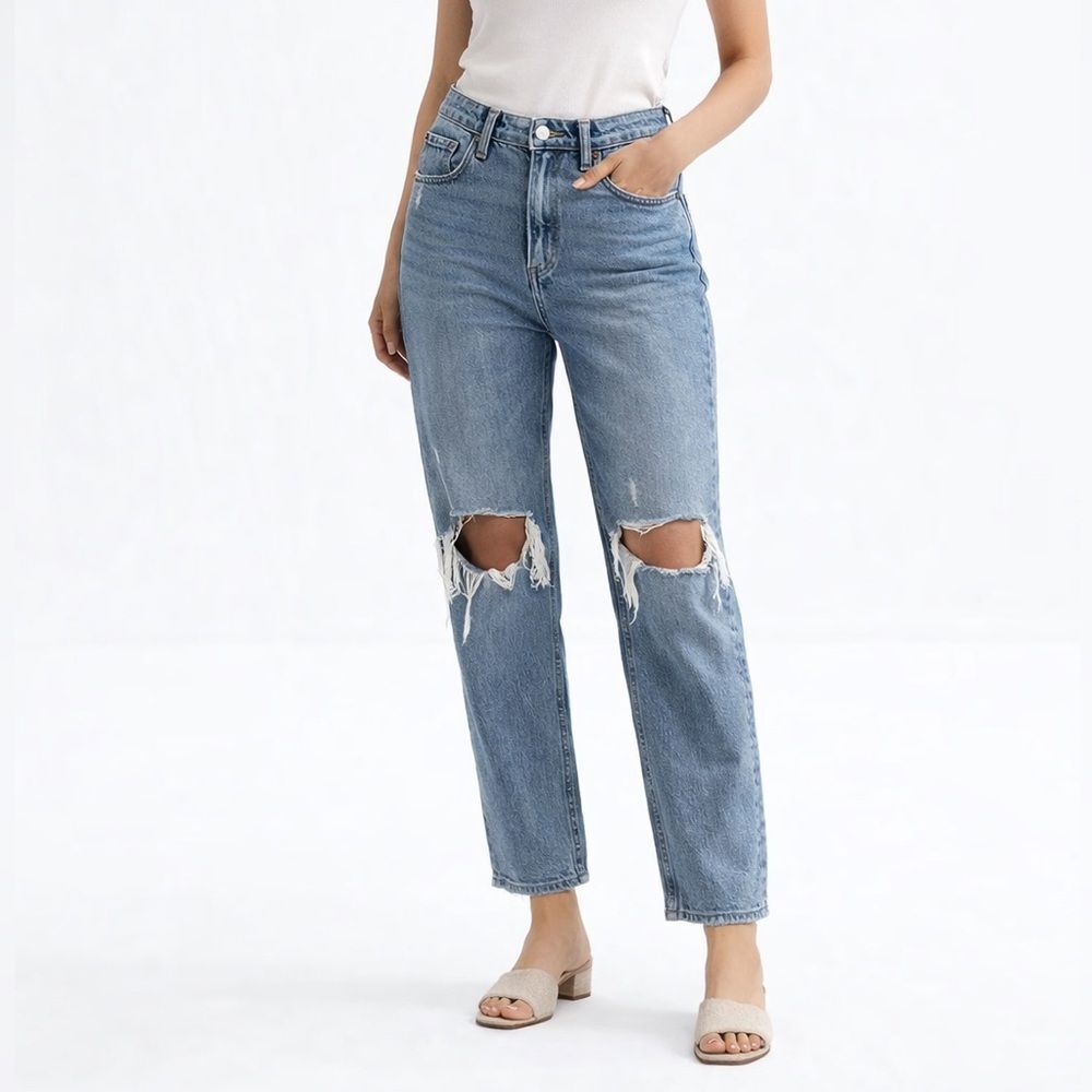 Mother Looker High Waist Skinny Jeans Women’s 24 Black Casual Everyday Streetwea